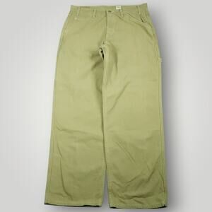 Levi's Pants Mens 36x34 Vtg L2 Baggy Straight Wide Leg Carpenter 90s Canvas Tan